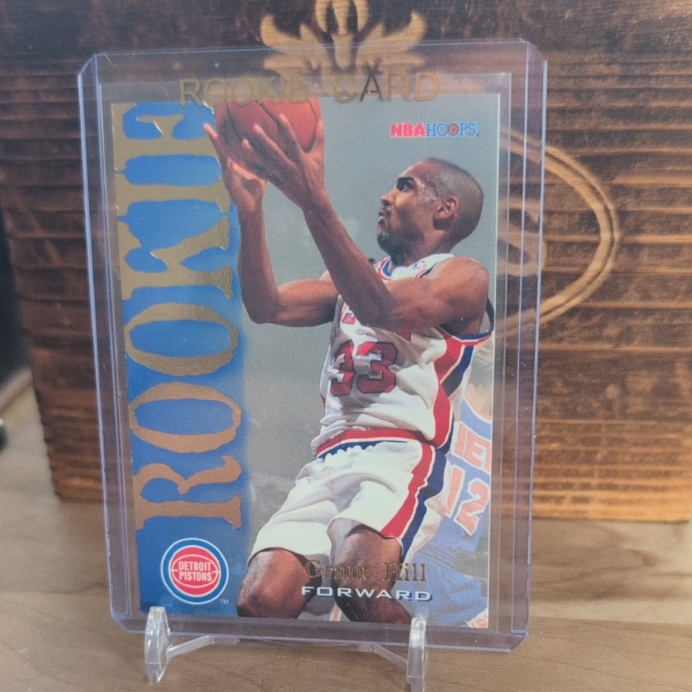 1994-95 Hoops Grant Hill Rookie Card Duke Pistons